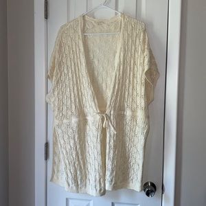 Mystree - Ivory Crochet Cardigan - M/L